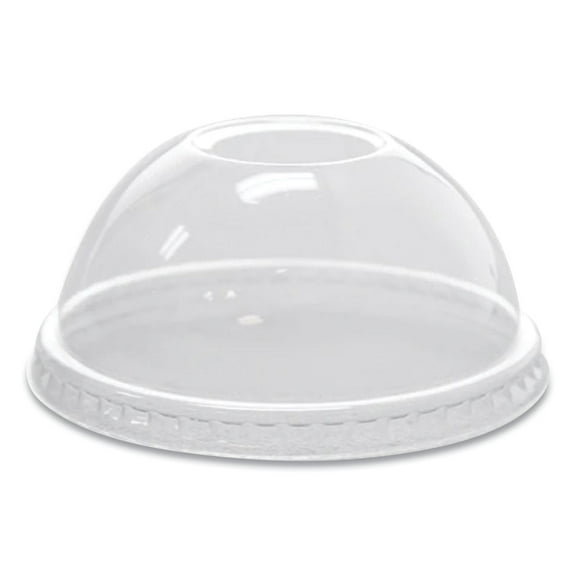 PET Lids, Fits 8 oz to 10 oz Cold Cups, Dome Lid, Clear, 1,000/Carton | Bundle of 2 Cartons