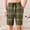 Yellow, variant on COSFO Casual Men Shorts Cotton Running Plaid Shorts Loose Fit Elastic Waist with Pockets Workout Drawstring Shorts