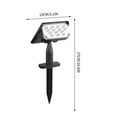 thumbnail image 3 of ABPWLY Solar LED Waterproof Flower Stake Light Courtyard Garden Villa Landscape Plug-in Adjustable Free Rotation Ground Insert Rustproof Color Cycle Gradient Monocrystalline 27x13cm 1 Piece, 3 of 4