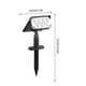 thumbnail image 3 of Luz de jardín LED solar impermeable con ciclo de gradiente de color, ángulo ajustable de 120 °, panel monocristalino de alta conversión, rotación libre, a prueba de óxido, clasificación IP44 para, 3 of 4