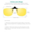 thumbnail image 3 of Gafas de sol plegables con clip WANGLY, polarizadas, unisex, con lente amarilla, 3 of 6