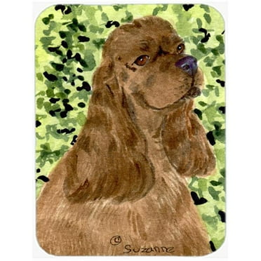 Caroline's Treasures Cocker Spaniel Glass Cutting Board Large