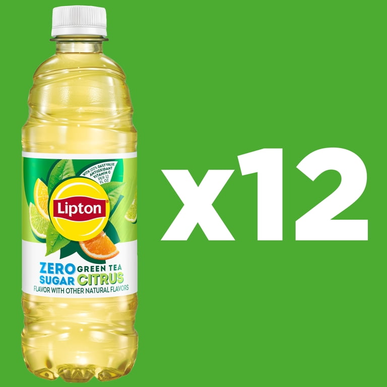 Lipton Zero Sugar Green Tea Citrus, 16.9 fl oz, 12 Pack photo 2