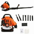 thumbnail image 2 of 52CC 1.7HP 2-Stroke Backpack Gas Powered Leaf Blower, High Strength Snow Blower, Grass Lawn Blower Air Cooling Gasoline Backpack Grass Blower with Single-Cylinder Air-Cooled for Gutter,Garden,Yard, 2 of 10