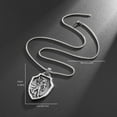thumbnail image 6 of Medal Statement Warrior Spartan Shiled Amulet Necklace,Miraculous Titanium Chain Medallion Necklace, 6 of 6