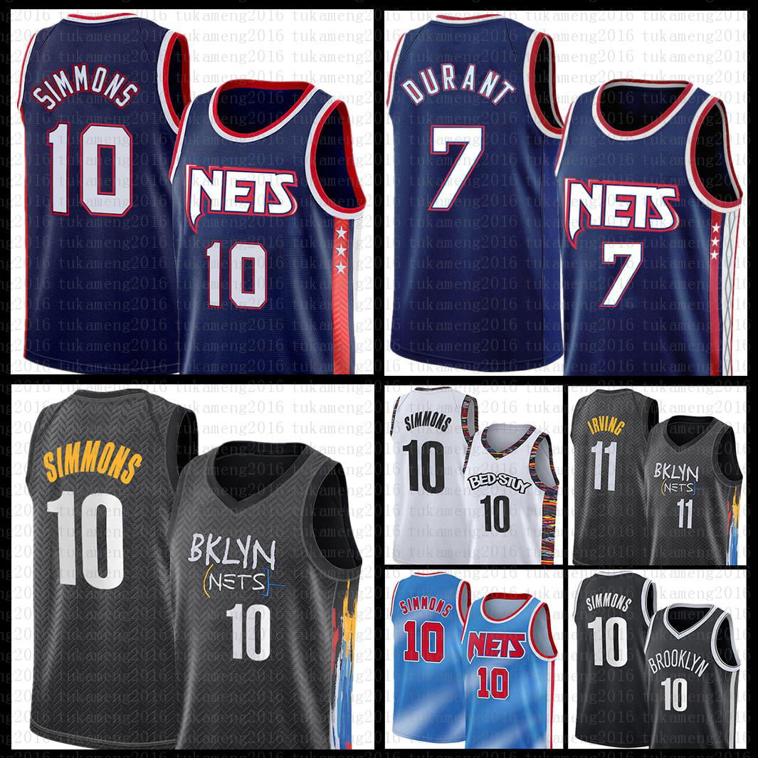 NBA_ Brooklyn''Nets''Men Basketball Jersey 7 11 10 Gold Kevin Durant Kyrie  Irving Ben Simmons 639 