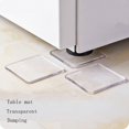 thumbnail image 4 of LNGOOR Area Rug 4 Pcs Washing Machine Refrigerator Table Cabinet Chair Cushion Shock Proof Pads Outdoor Rug Bathroom Rugs Room Decor Clear 13*11*1 Clear, 4 of 8