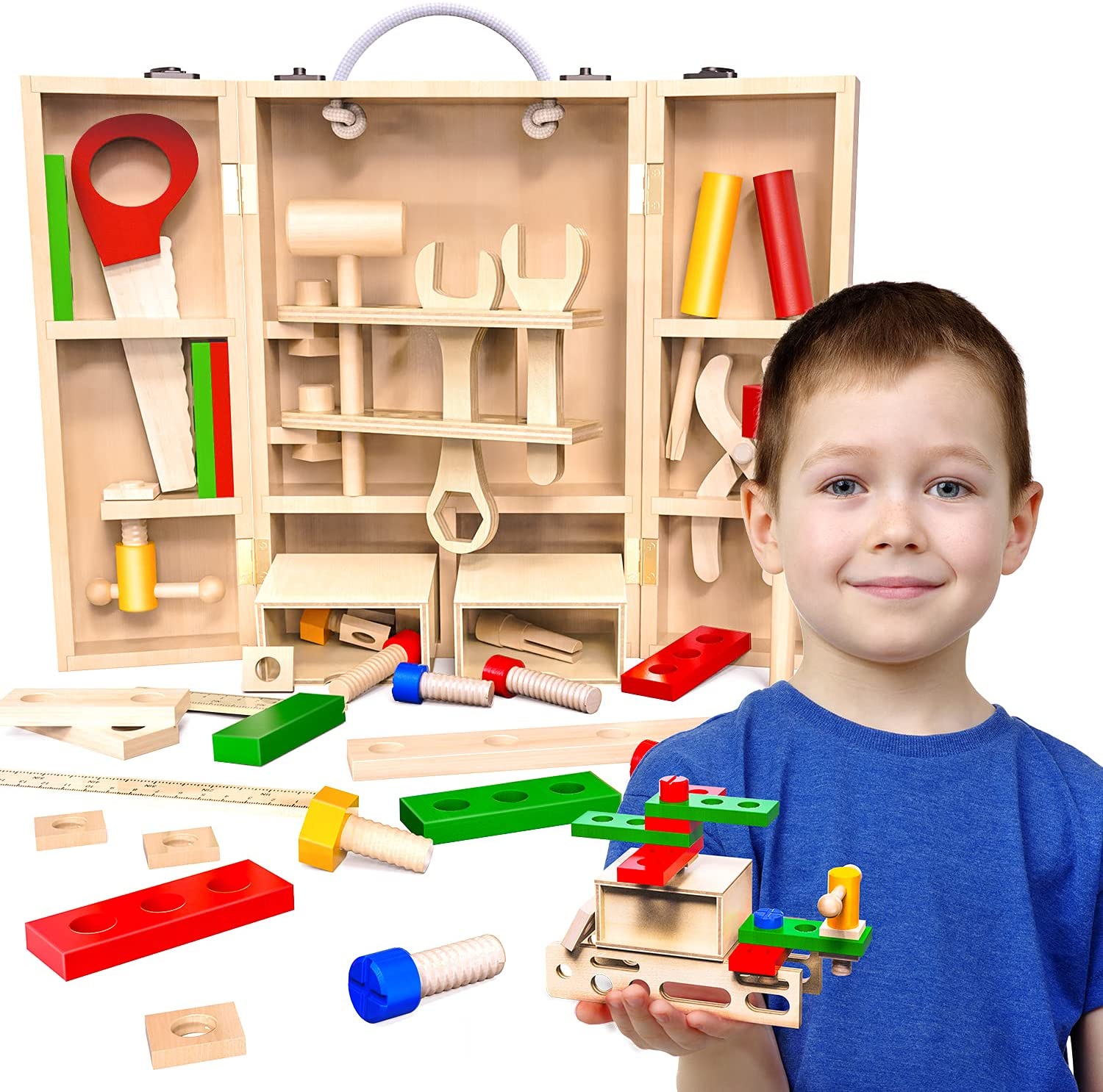 Melody Jane Puppenhaus Workbench Tisch Set – 1:24 Maßstab, Weiß, Metall-Schuppen-Möbel
