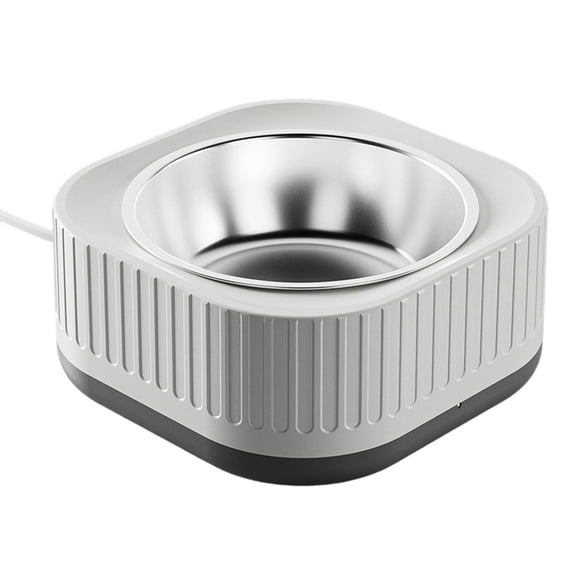 Warm Water Pet Bowl for All Seasons Automatic Heating Outdoor Waterer Durable Wet Dish Keep Hydration Ready in Cold Weather with and Spill Proof Design