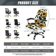 thumbnail image 7 of Xoenoiee Cow Sunflower Print Home Office Chair Covers Stretchable Computer Desk Chair Covers High Back Universal Executive Boss Chair Covers Removable Gaming Chair Cover, Machine Washable, S, 7 of 7