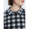 thumbnail image 4 of Free Assembly Women's Collared Sweater with Long Puff Sleeves, Midweight, Sizes XS-XXL, 4 of 5