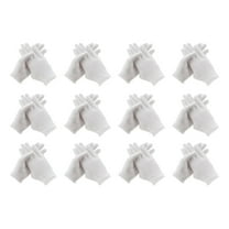 Goohae 12-Pair White Cotton Gloves for Cleaning Or Crafts Clearance! Gloves |White Gloves - 12 Pairs