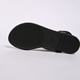 thumbnail image 6 of ssuyfkrb Black Sandals for Women,Womens Sandals Comfortable,Womens Shoes Sandals,Open Toe,Sequin,Flat Heel,Casual,Black,S, 6 of 9