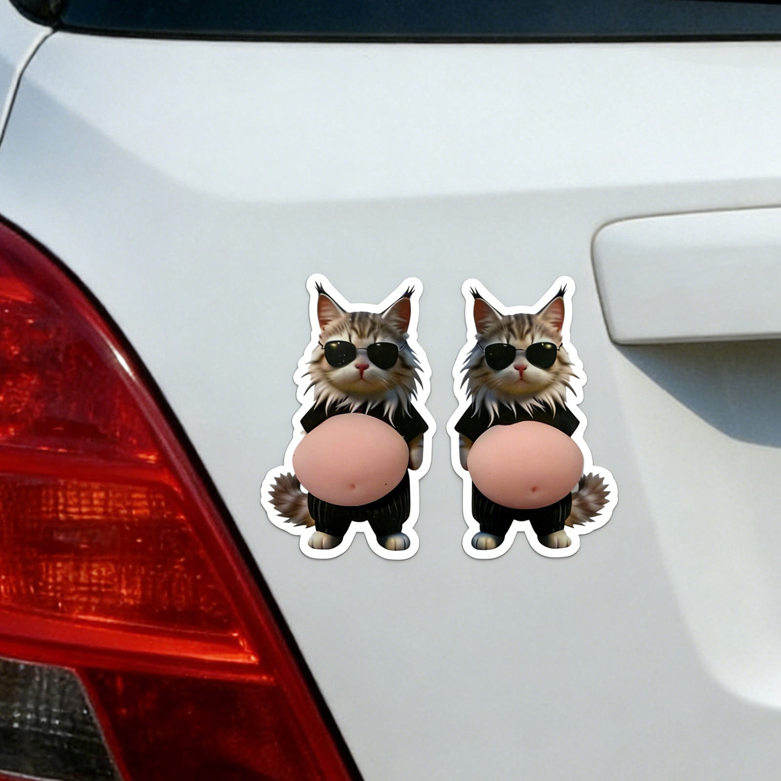 20 Pcs 3D Shiba Inu Dog Belly Stickers, Super Soft Silicone Anti-Collision Stickers, Cute Dog Belly Sticker as Car Door Protector, Table Edge Protector & Cute Decor Sticker for Home and Car