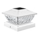 thumbnail image 2 of Luces solares de pilar Exteriores LED para jardines con estaca de madera - Panel de polisilicio 2V, marco ABS y vidrio texturizado, 14,8x14,8x9,6 cm, 2 of 6