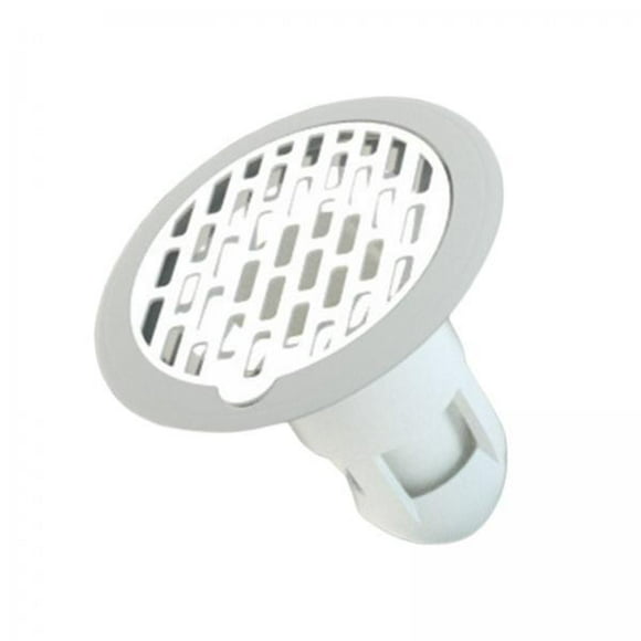 Tnarru 2xBathroom Insert Floor Drain Round Anti-Odor Floor Drain for Bathtub Bathroom White