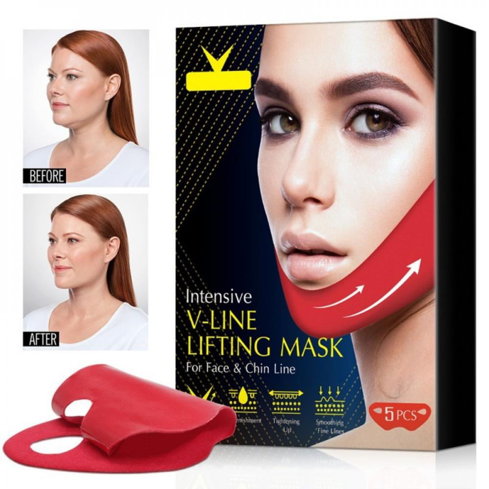 V Line Facial Mask Anti-Aging Face Slimming Strap Chin Neck V Shaped Lift  Tape Skin Tightening & Firming Lifting Mask 