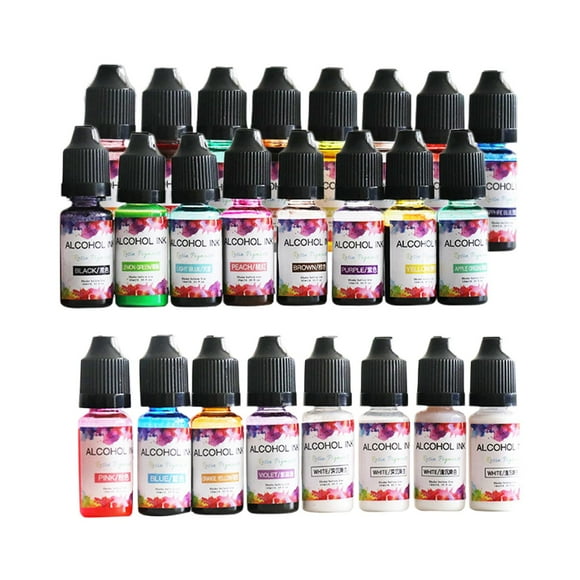 Ensemble d'encre à alcool - 26 couleurs vives Encre à base d'alcool pour la