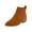 Brown, variant on Fesfesfes Womens Boots Ankle Winter Flock Boots Chunky Heel Low Heel Round-Toe Boots Side Zipper Shoes 7(40)