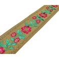 thumbnail image 4 of IBA Indianbeautifulart Beige Floral Ribbon Trim Dupion Fabric Laces For Crafts Sewing Accessories By 3 Yards-3 Inch, 4 of 8