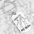 thumbnail image 3 of Llavero de papá para hombre, lindo llavero para mochila de coche, regalos para él, día del padre, cumpleaños, Navidad de hijo e hija, 3 of 5