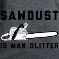 thumbnail image 3 of CafePress - Sawdust Is Man Glitter Women's Dark T Shirt - Women's Traditional Fit Dark T-Shirt, 3 of 4