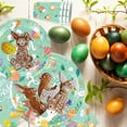 thumbnail image 7 of 16 Guests Happy Easter Dinnerware Bundle Easter Cups Dinner & Dessert Plates and Napkins Disposable Paper Tableware Set for Easter Picnic Church Easter Egg Hunt Bunny Brunch Party Supplies, 7 of 7