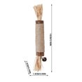 thumbnail image 2 of Catnip Chew Toy for Cats – Matabi Wood Stick with Natural Raffia, Dental Cleaning & Stress Relief for Indoor Play, 6-inch, 2 of 7