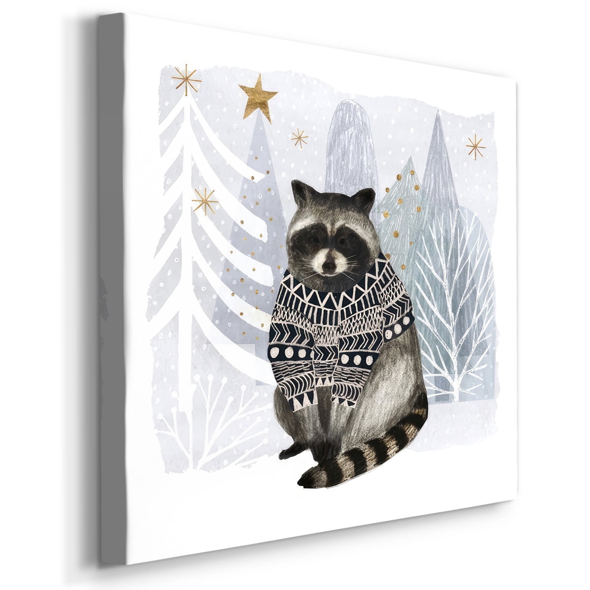 Cozy Woodland Animal IV- Gallery Wrapped Canvas