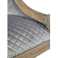 thumbnail image 6 of Linon Mimi Quilted Fabric Adjustable Seat Height Task Chair, Gray, 6 of 7
