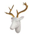 thumbnail image 3 of Resina Deer Head Decoración Telón de fondo Escena decorativa Disposición Props Regalos de inauguración Coleccionables Esculturas colgantes para fiesta Colco Escultura Artesanía, 3 of 8