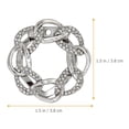 thumbnail image 4 of Miangastore Scarf Ring Buckle Silver 1Pcs 1.5x1.5in, 4 of 8