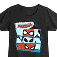 thumbnail image 3 of Marvel Your Friendly Neighborhood Spider-Man - Spider Suit Masks - Toddler And Youth Girls Fitted Short Sleeve Graphic T-Shirt, 3 of 5