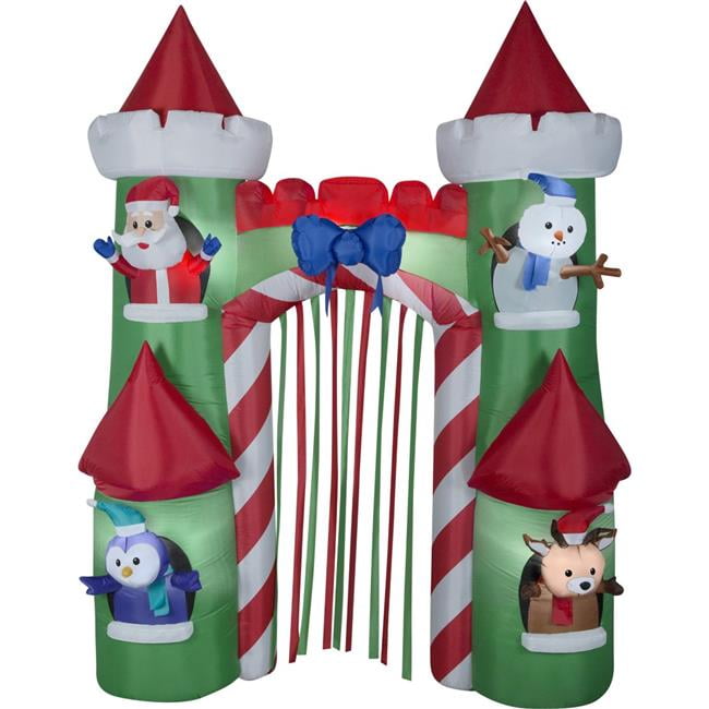 Airblown Inflatables G08 19889X Santa Castle Archway, Multi Color 9 x