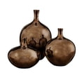 thumbnail image 3 of Ansen Metallic Bronze 3PC Vase Set Bronze, 3 of 4