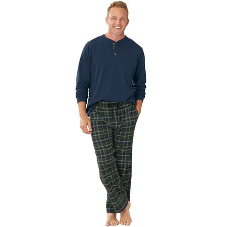 

Men s Henley Pajamas Hunter 1 X-large