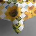 thumbnail image 5 of Sunflower Checkered Pattern Square Tablecloth,Waterproof Square Table Cover,Wipeable Spillproof Washable Table Cover for Home Kitchen Party Decor 42"X42"(107x107cm), 5 of 6
