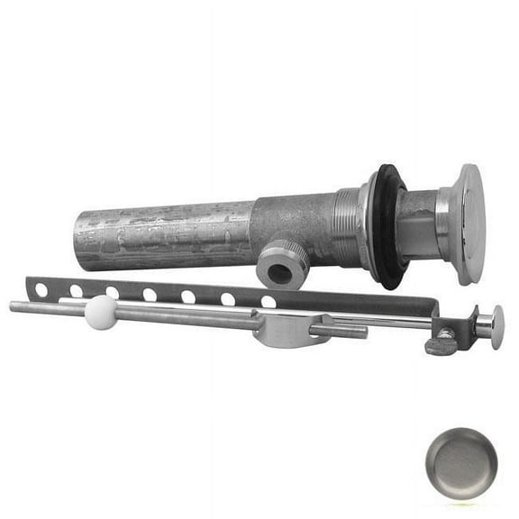 Westbrass D412-07 Pop-up Lav Drain with Overflow Holes - Satin Nickel