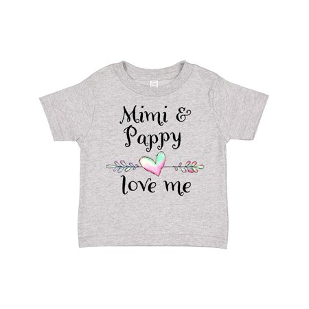 

Inktastic Mimi and Papa Love Me- Heart Grandchild Gift Toddler Boy or Toddler Girl T-Shirt