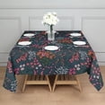 thumbnail image 3 of Pioneer Flower Floral Print Pattern Square Tablecloth,Waterproof Square Table Cover,Wipeable Spillproof Washable Table Cover for Home Kitchen Party Decor 52"x52"(132x132cm), 3 of 6