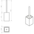 thumbnail image 2 of Nameeks Ra33 Gedy Free Standing Toilet Brush Holder - White, 2 of 2