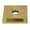 Brushed Brass, variant on Kingston Brass FLSQUARE1 Claremont Standard Mount Heavy Duty Square Solid Cast Brass Shower Flange, Polished Chrome