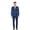 Dark Blue, variant on Mens Vitali Three Piece Suit Vested Sheen Sharkskin Business M3090 Navy blue
