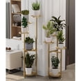 thumbnail image 6 of Huisuilinss Plant Stand Indoor,Metal Plant Shelf,Tall Flower Holder For Multiple Plants,Vintage Design Flower Pot Stand With Anti-slip Feet,Corner Display Rack For Indoor Home Office, 6 of 7