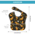 thumbnail image 4 of Zufioo Funny Fox by the Field Print Toddler Adjustable Waterproof Bib, 11.6x15 Inch Feeding Bib Suitable for 6-24 Month Babies, 4 of 8
