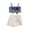 Z-a-white, variant on LNMQLPDBS Toddler Girl Short Sets Spaghetti Straps Bowknot Denim Crop Top   Layered Ruffle Trim Denim Skirts 2pcs Outfits Summer Stylish Vest Set Baby Clothes for Girls for Vacation Party and Photo