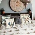 thumbnail image 5 of Boho Pillow Covers Set of 4 18x18 Dreamcatcher Aztec Tomahawk linens Cotton Decor Modern kilimThrow Pillows Accents Outdoor Farmhouse Patio Home Sofa Couch Holiday Cases Decorations, 5 of 5