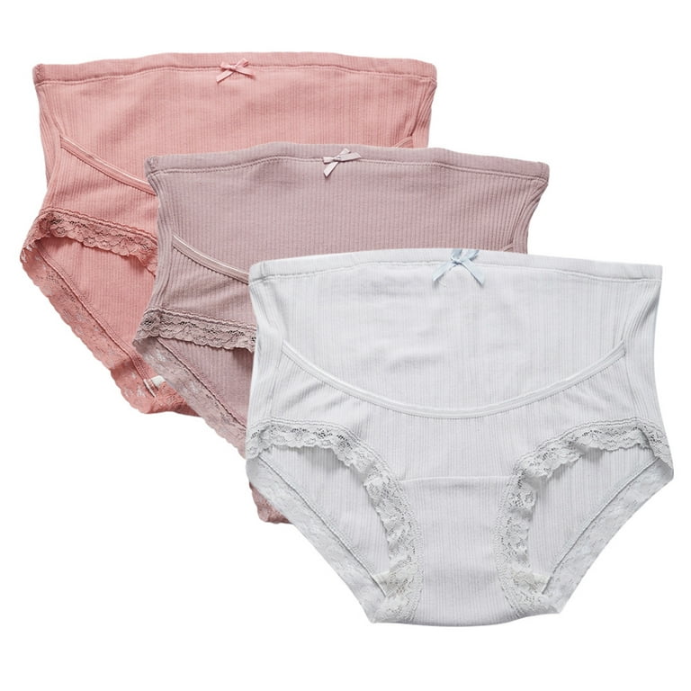 Spdoo 3 Pack Cotton Maternity Underwear High Waist Stretch