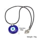 thumbnail image 3 of Collar con colgante de ojo de cristal de 3 cm, joyería de cristal de ojo del diablo de Europa y América, 3 of 6