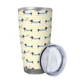 thumbnail image 2 of Lsque Dachshund Dog Puppy Pattern 20oz Car Cup with Lid and Straw, Insulated Coffee Cup with Straw Topper, Spill Proof Travel Coffee Mug, Stainless Steel Tumble-Straw Two-piece Set, 2 of 8